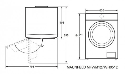 ���������� ������ MAUNFELD MFWM127WH051D