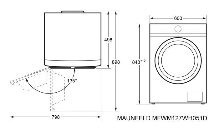 ���������� ������ MAUNFELD MFWM127WH051D