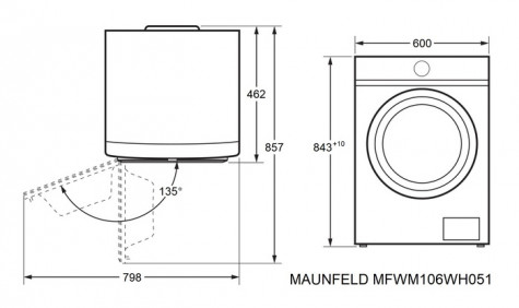 ���������� ������ MAUNFELD MFWM106WH051