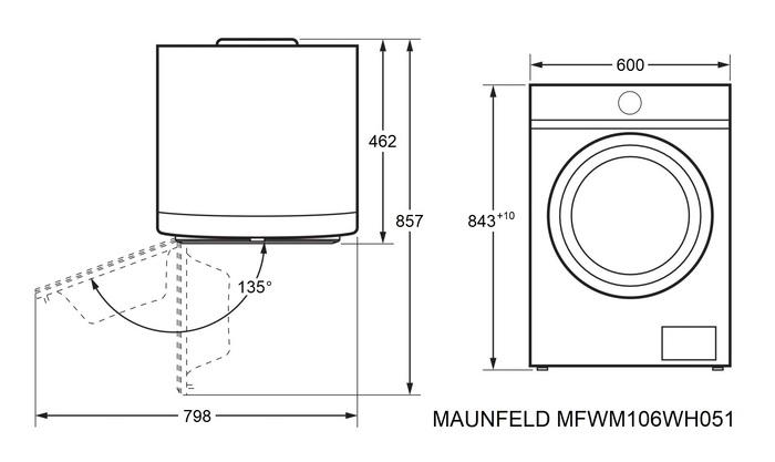 ���������� ������ MAUNFELD MFWM106WH051