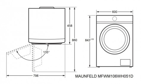 ���������� ������ MAUNFELD MFWM106WH051D