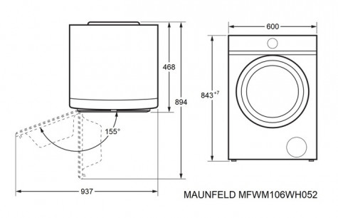 ���������� ������ MAUNFELD MFWM106WH052