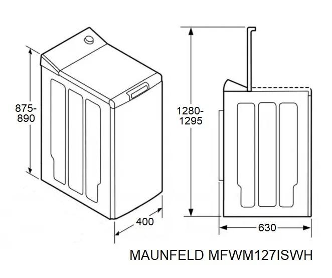 ���������� ������ MAUNFELD MFWM127ISWH