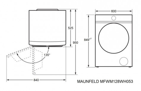 ���������� ������ MAUNFELD MFWM128WH053