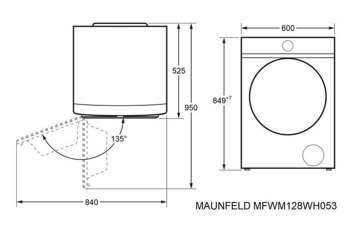 ���������� ������ MAUNFELD MFWM128WH053