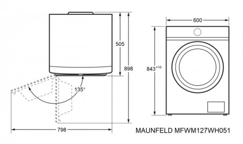 ���������� ������ MAUNFELD MFWM127WH051