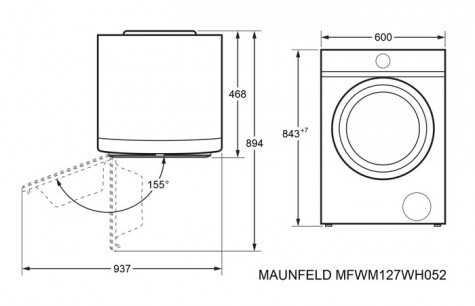���������� ������ MAUNFELD MFWM127WH052