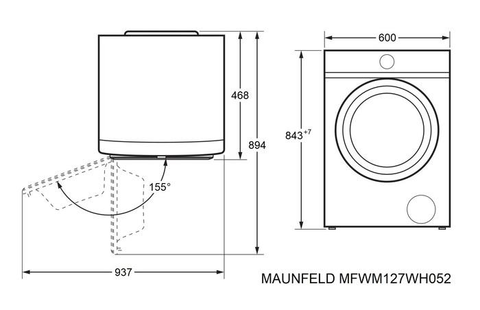 ���������� ������ MAUNFELD MFWM127WH052