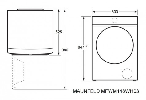 ���������� ������ MAUNFELD MFWM148WH03