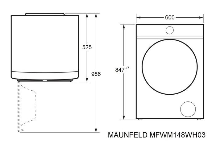���������� ������ MAUNFELD MFWM148WH03