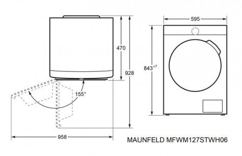 ���������� ������ MAUNFELD MFWM127STWH06