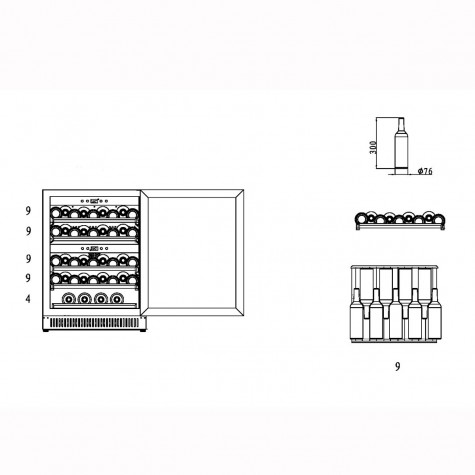 ������ ���� CASO WineChef Pro 40 black