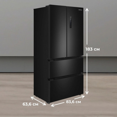 ������������ ����������� � ���������� MEFERI MFR83BLACK IX TOTAL NO FROST FRENCH DOOR COMFORT