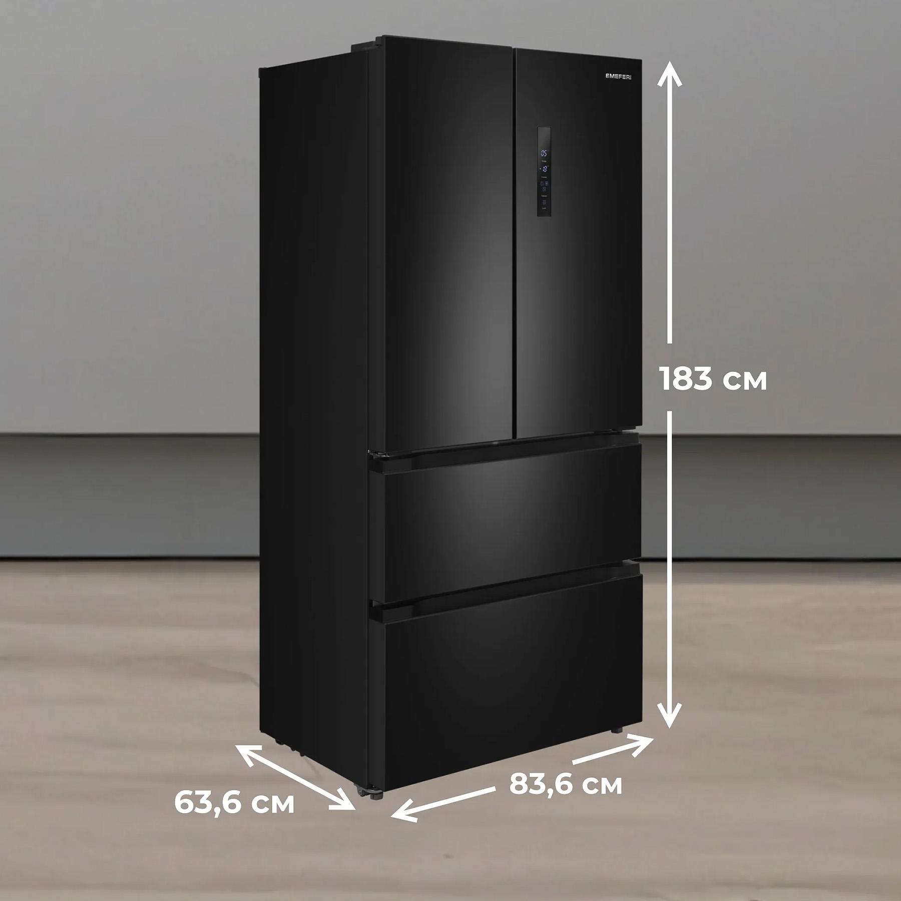 ������������ ����������� � ���������� MEFERI MFR83BLACK IX TOTAL NO FROST FRENCH DOOR COMFORT