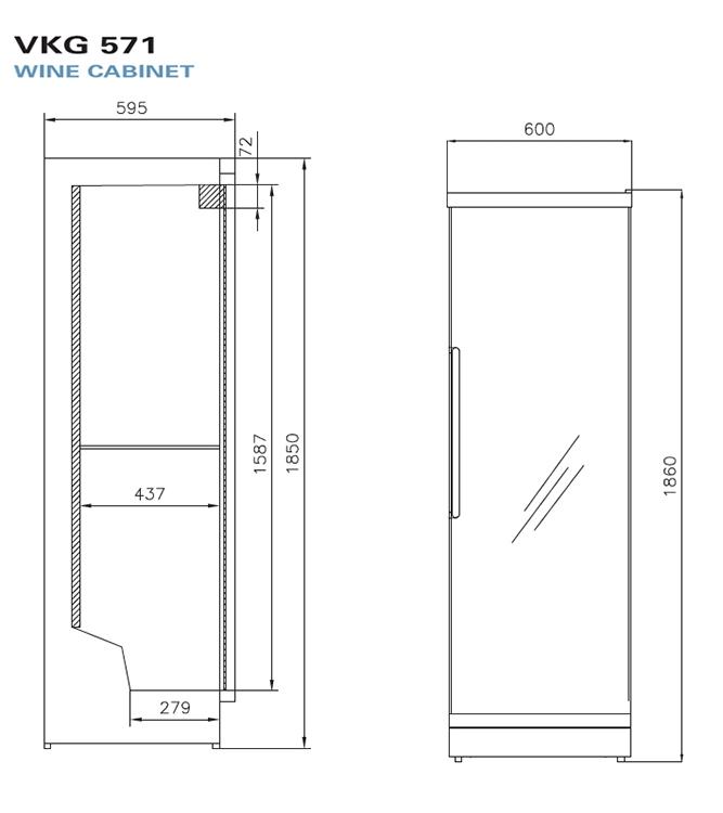 ������ ���� Vestfrost Solutions VKG 571 B